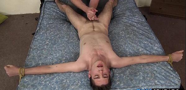  The master has the gorgeous twink cock of Jonny to play with